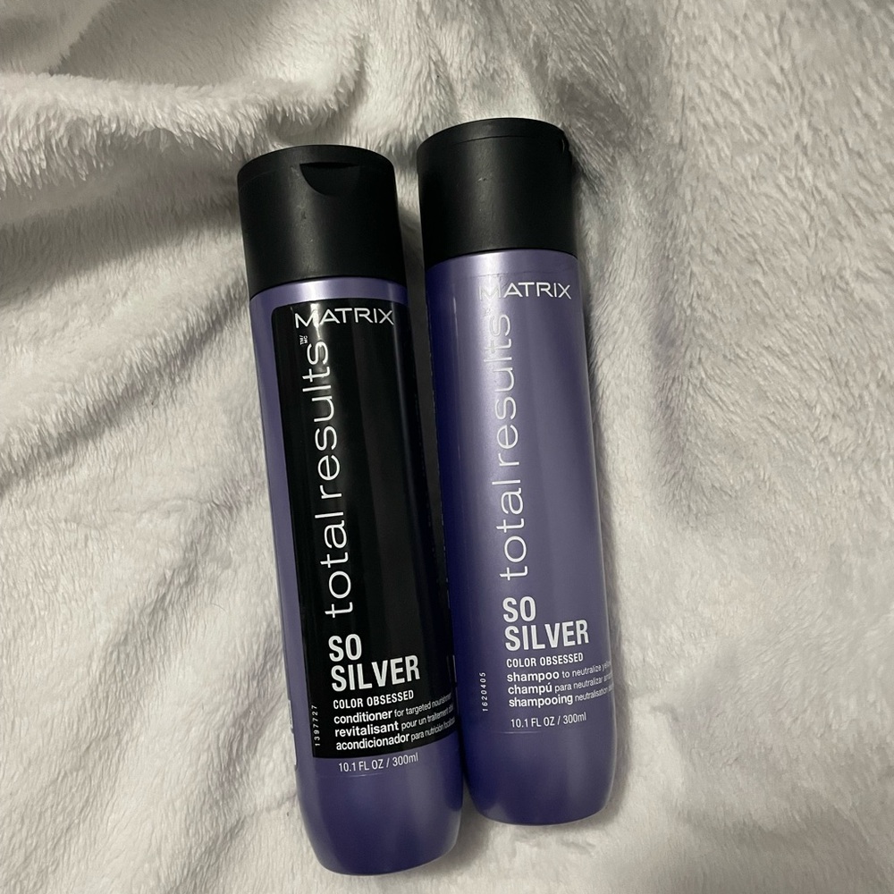 Matix Total Results So Silver Shampoo & Conditioner in Purple